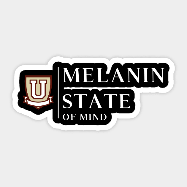 Melanin State of Mind Unapolagetic Black Girl Magic Sticker by Pro Melanin Brand